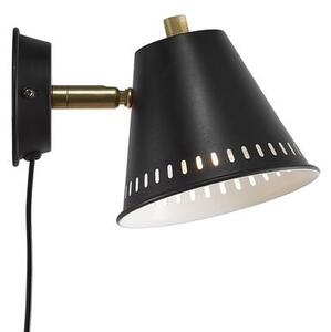 NORDLUX Industriální nástěnná lampa PINE, 1xGU10, 15W, černá 2010381003