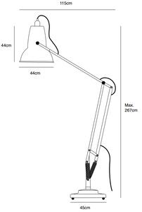 Stojací lampa Giant 1227 White (Anglepoise)
