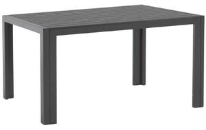 Černý kovový zahradní stůl Kave Home Sirley 140 x 70 cm