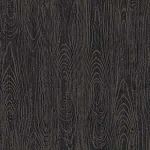 Černá pololesklá vliesová tapeta na zeď, imitace dřeva 347558, Matières - Wood, Origin