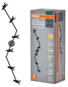Černé stropní svítidlo LED Spot 1198 mm 36°, teplá bílá
