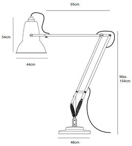 Stojací lampa Giant 1227 Messing Tint Blue (Anglepoise)