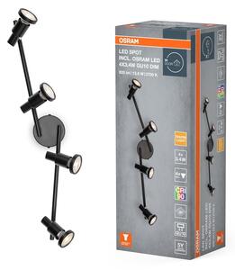 Černé stropní svítidlo LED Spot 684 mm 36°, teplá bílá