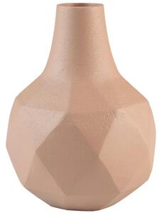 Růžová kovová váza ZUIVER BLOOM 16 cm