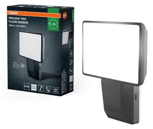 Tmavě šedý venkovní LED reflektor 15 W, studená bílá