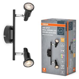 Černé stropní svítidlo LED Spot 256 mm 36°, teplá bílá