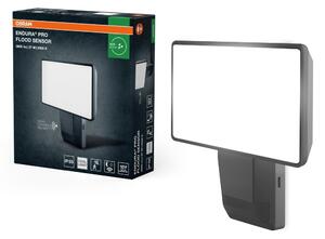 Tmavě šedý venkovní LED reflektor 27 W, studená bílá