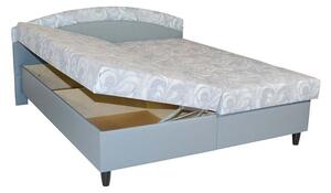Čalouněná postel Corveta 180x200, šedá, včetně matrace