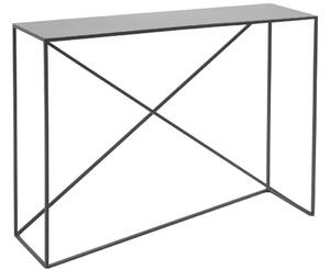 Nordic Design Černý kovový toaletní stolek Mountain 100 x 30 cm