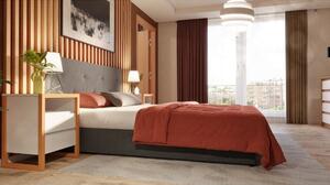 Čalouněná postel New Zofie 160x200, šedá, včetně matrace