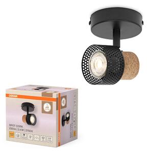 Černé stropní svítidlo LED Spot dekorativní 90 mm 36°, teplá bílá