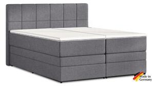 Kontinentální postel Emma Premium boxspring 200x180 (typ I), tm. šedá (sawana 21)