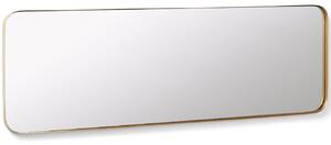 Zlaté kovové nástěnné zrcadlo Kave Home Marco 150,5 x 55 cm
