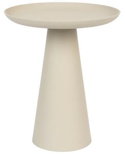 White Label Béžový kovový odkládací stolek WLL RINGAR 34,5 cm