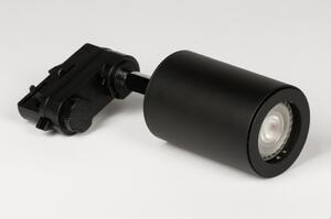 Bodové kolejnicové svítidlo Toronto Black (Kvalitní bodové světlo s paticí GU10 pro kolejnicový systém)
