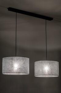 Závěsné designové svítidlo Duo Silver and Black Unima (LMD)