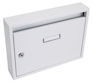 Schránka poštovní paneláková 325x240x60 mm bílá bez děr