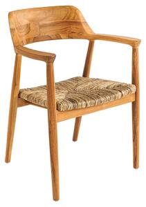 2SET jídelní židle KENNEDY masiv teak/ratan Nábytek | Jídelní prostory | Jídelní židle | Klasické
