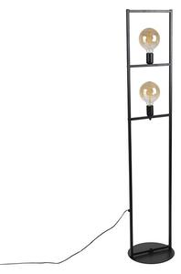 Stojací industriální lampa Cage Simple 2 (Greyhound)