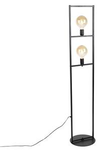 Stojací industriální lampa Cage Simple 2 (Greyhound)
