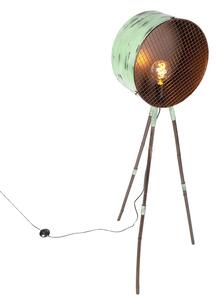 Stojací industriální lampa Barrel Vintage Green (Greyhound)