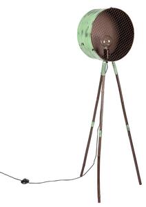 Stojací industriální lampa Barrel Vintage Green (Greyhound)