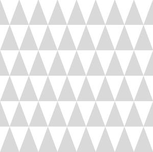 Vliesová tapeta s šedými a bílými trojúhelníky 128842, Little Bandits, Esta