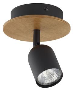 TK Lighting Bodové svítidlo TOP WOOD 1xGU10/10W/230V černá/dřevo TK3290