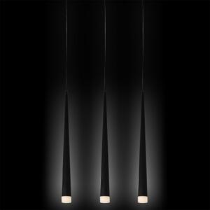 LUXERA Designové závěsné osvětlení EBONY, 3xG9, 33W, černé