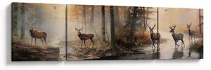 Obraz - Vintage malba divoké zvěře (170x50 cm)