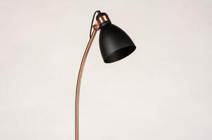 Stojací industriální černá lampa Black and Cooper Marina Industry (LMD)