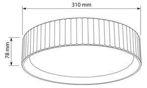 Brilagi - LED Stropní svítidlo LUCIA LED/24W/230V pr. 31 cm hnědá
