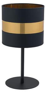 TK-LIGHTING Stolní moderní lampa PARIS, 1xE27, 60W, kulatá, černozlatá 5017
