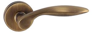 Dveřní kování MP Claudia R 1938 (OGS - Bronz česaný matný), klika-klika, Bez spodní rozety, MP OGS (bronz česaný mat)