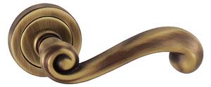 Dveřní kování MP Carla - R 738 (OGS - Bronz česaný matný), klika-klika, Bez spodní rozety, MP OGS (bronz česaný mat)