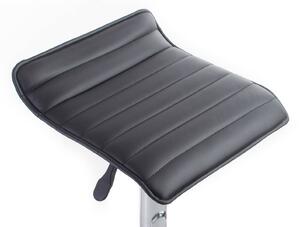 G21 Barová židle Fatea koženková, prošívaná black
