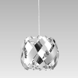PREZENT Designový závěsný lustr na lanku SABRE, chromovaný, 320mm 48501