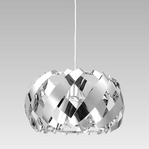 PREZENT Designový závěsný lustr na lanku SABRE, chromovaný, 450mm 48500
