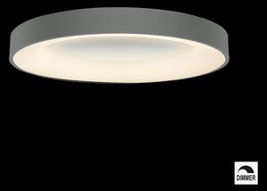LUXERA LED přisazené stropní osvětlení GENTIS, 50W, denní bílá, 60cm, kulaté, šedé 18400