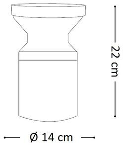 IDEAL LUX Venkovní sloupkové svítidlo TORRE, šedé 22cm 158891