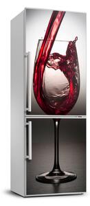 Nálepka na ledničku fototapeta Červené víno FridgeStick-70x190-f-86527564