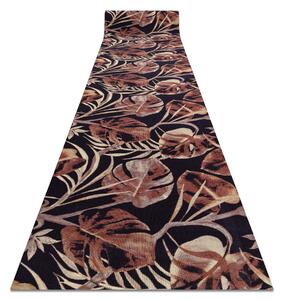 Associated Weavers Běhoun pogumovaný DIGITAL - MONSTERA Listy béžový růžový černý Šíře: 65 cm