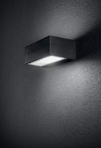 IDEAL LUX Nástěnné venkovní osvětlení TWIN, černé 115375