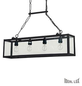 IDEAL LUX Závěsné osvětlení na řetězu nad jídelní stůl IGOR, černé 92942