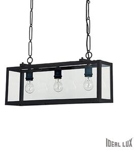 IDEAL LUX Závěsné svítidlo na řetězu nad jídelní stůl IGOR, černé 92881