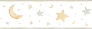 Dětská samolepící bordura Hvězdičky, měsíc 470-3 rozměry 0,16 x 5 m