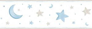 Dětská samolepící bordura Hvězdičky, měsíc 470-1 rozměry 0,16 x 5 m