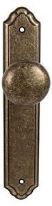 Dveřní kování MP - KOULE PEVNÁ LEONTINA - SO (OBA - Antik bronz), KP koule pevná kus, Otvor na cylidrickou vložku, MP OBA (antik bronz), 72 mm