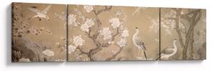 Obraz - Kreslená japonská krajina (170x50 cm)