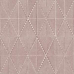Starorůžová geometrická vliesová tapeta na zeď, origami 148709, Blush, Esta Home